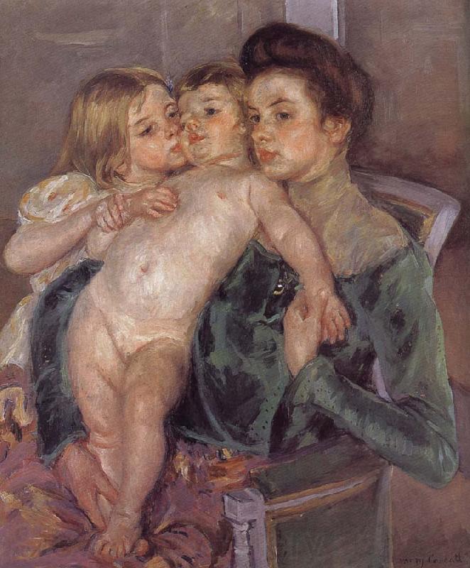 Mary Cassatt Kiss Norge oil painting art